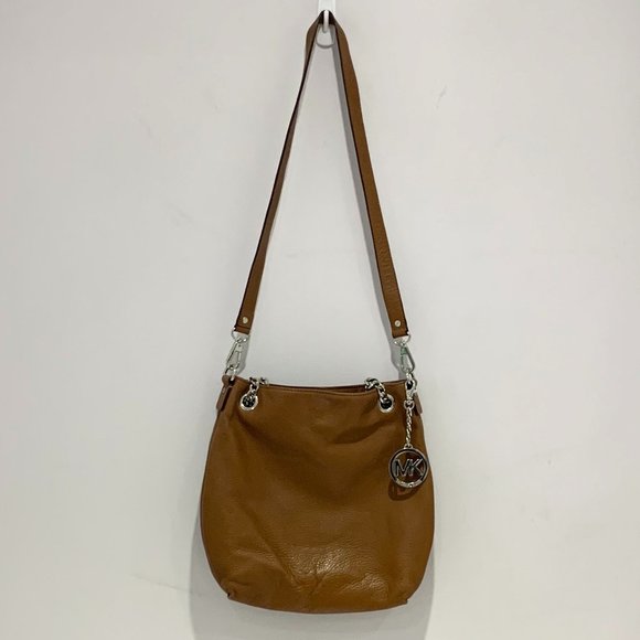 Michael Kors Brown Real Leather Shoulder Bag EUC - Picture 1 of 8